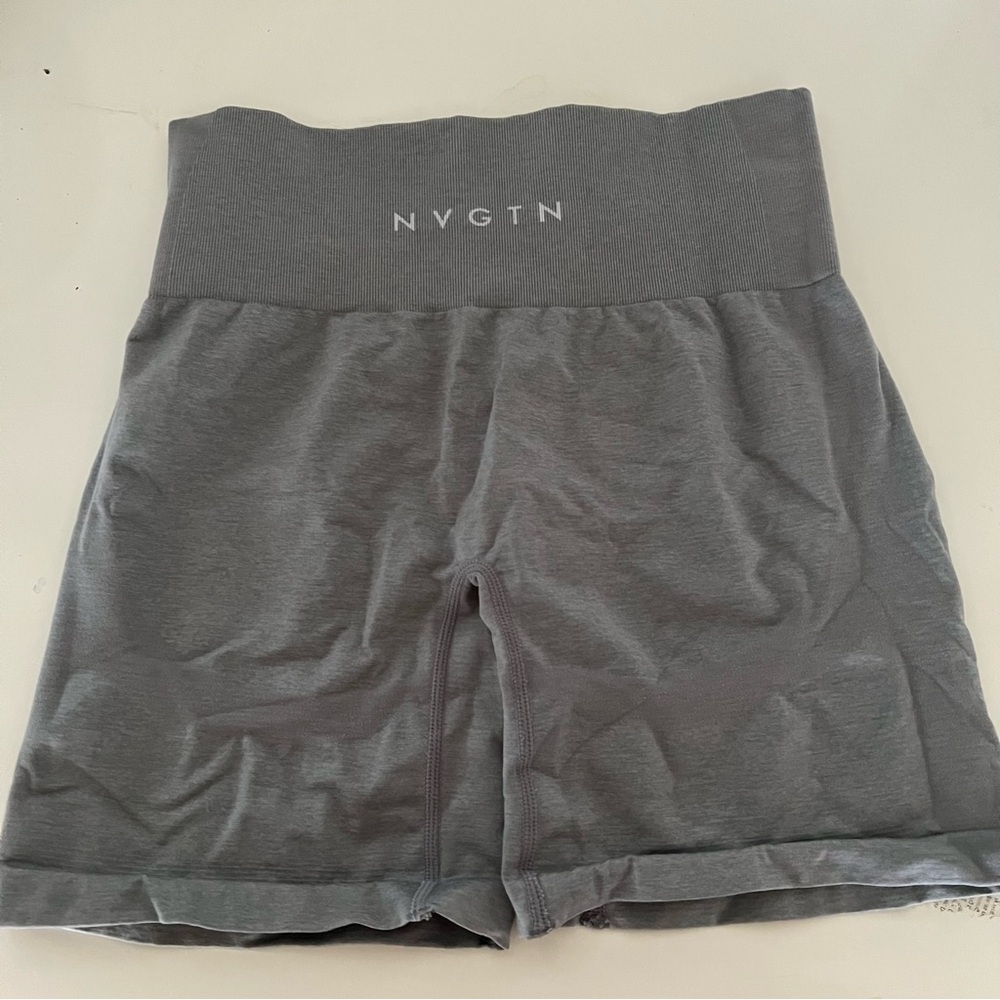 NVGTN Grey Performance Seamless Workout Shorts